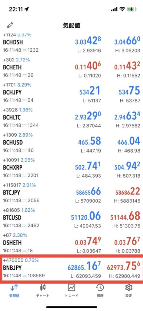 MetaTrader5 iOS版をアプリに通貨ペアを追加・削除する方法④